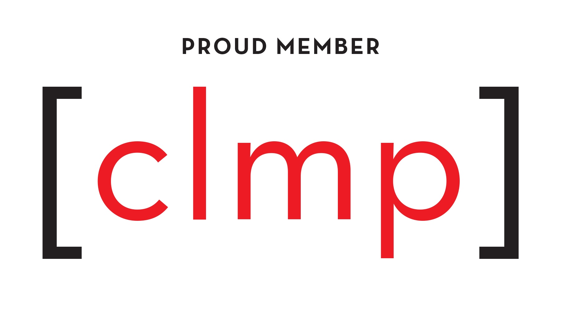 logo: PROUD MEMBER [clmp] 